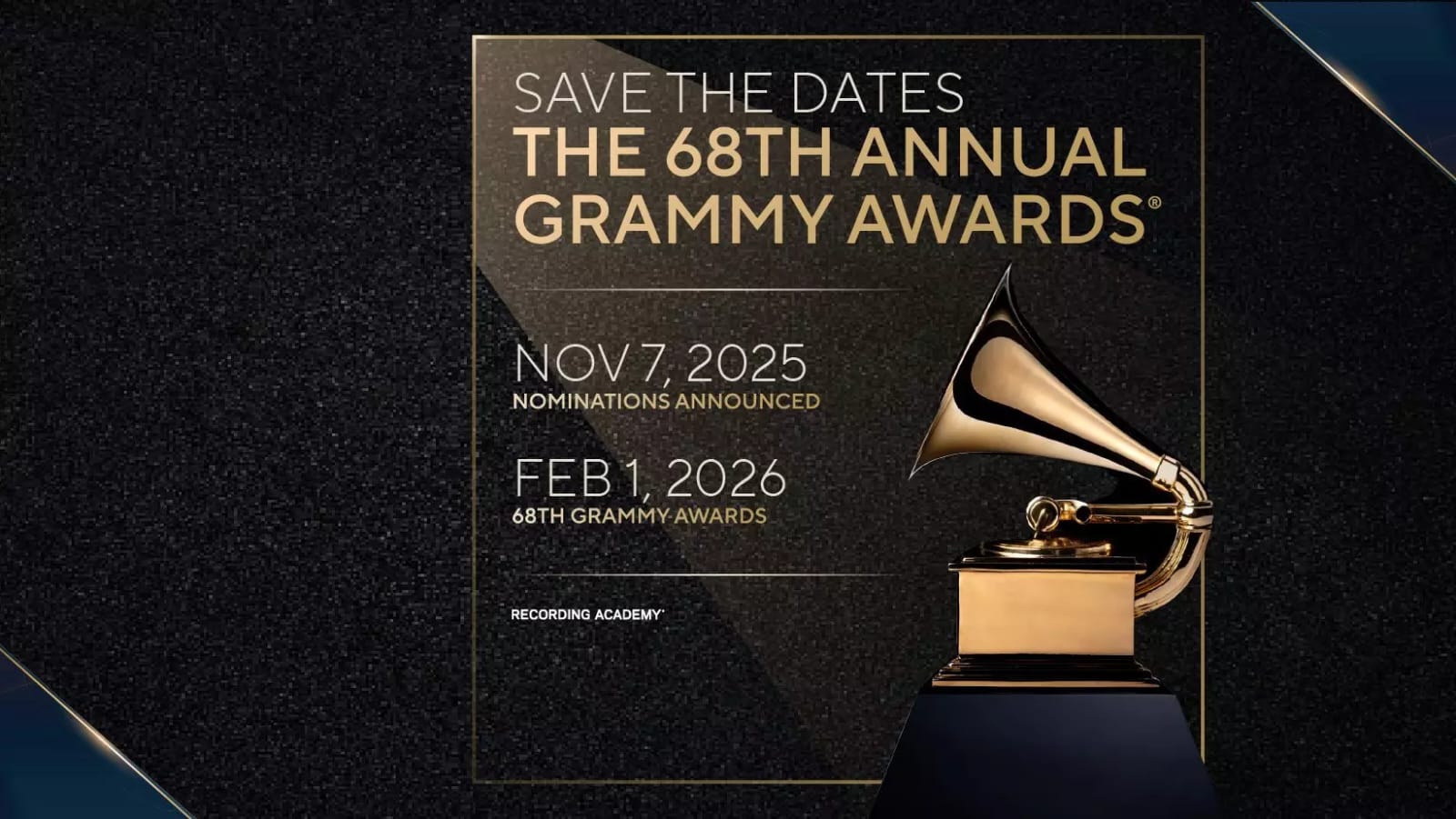 Recording Academy umumkan nominasi Grammy Awards 2026 dengan dominasi pop, R&B, dan indie. Ajang ini menegaskan tren global musik lintas genre. (foto: GRAMMY.com)
