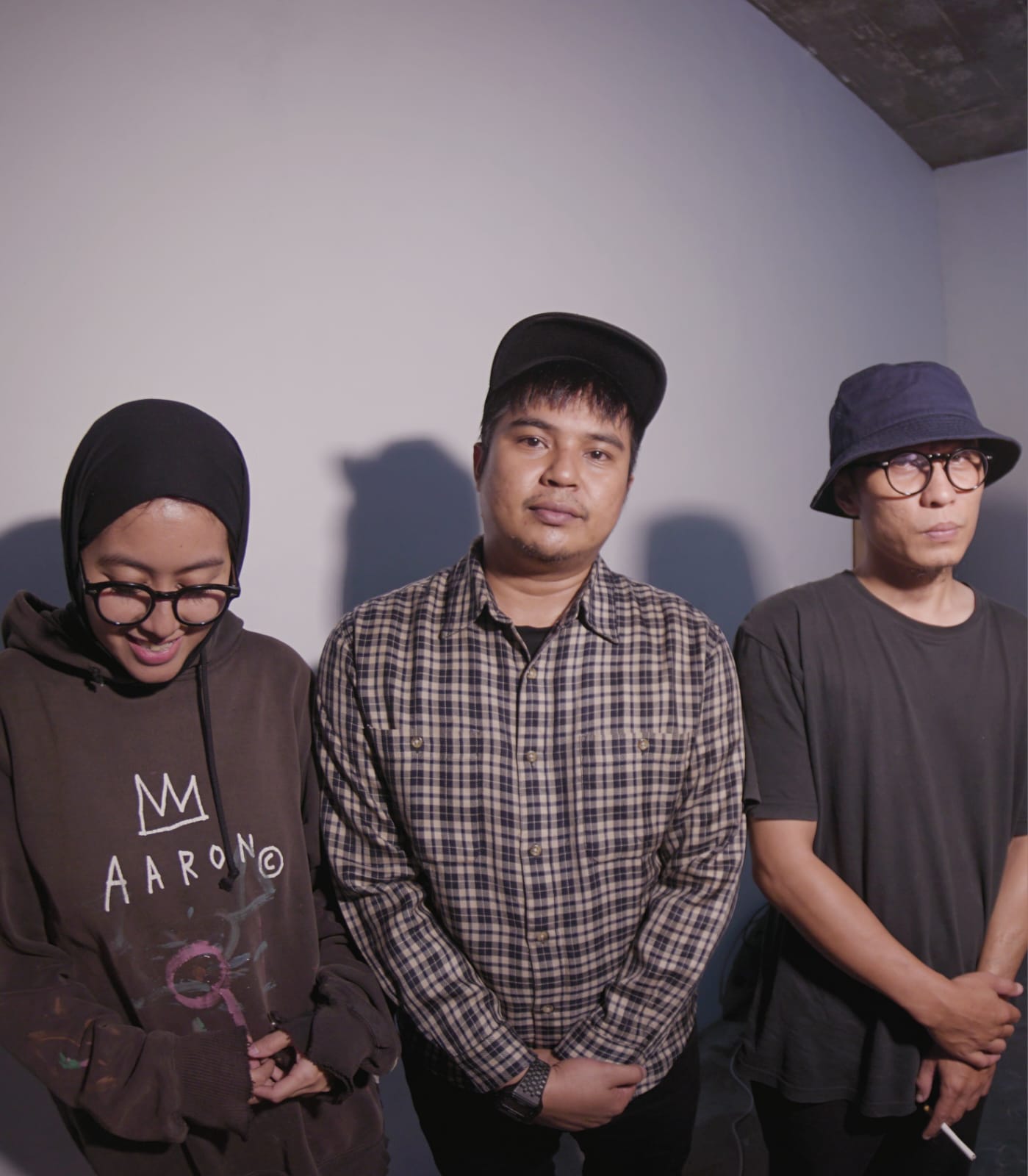Para personel band, Pita Kaset. Band ini sudah berkarir sejak 2011 di kancah musik Sumatera Barat.