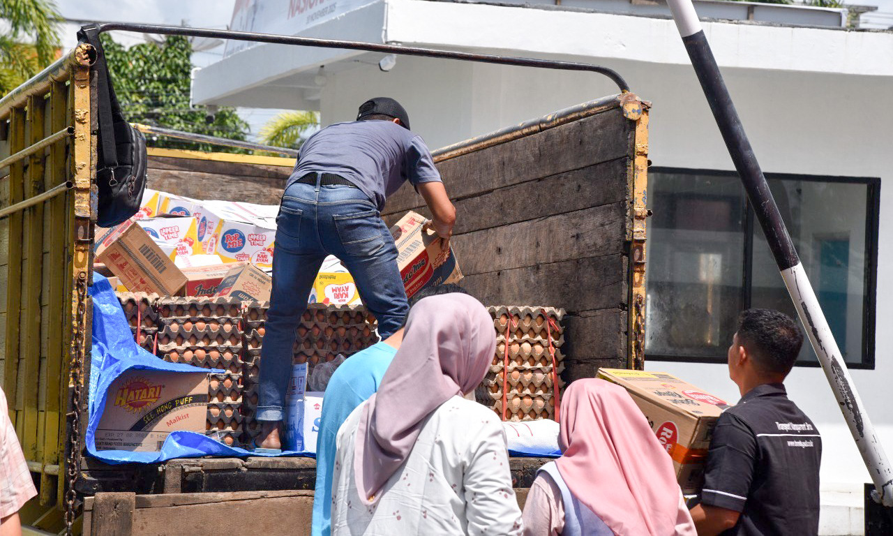 Bantuan terus mengalir, Wali Kota Yota Balad apresiasi dukungan dan minta CSR untuk pemulihan pascabencana, Jumat (5/12/2025).