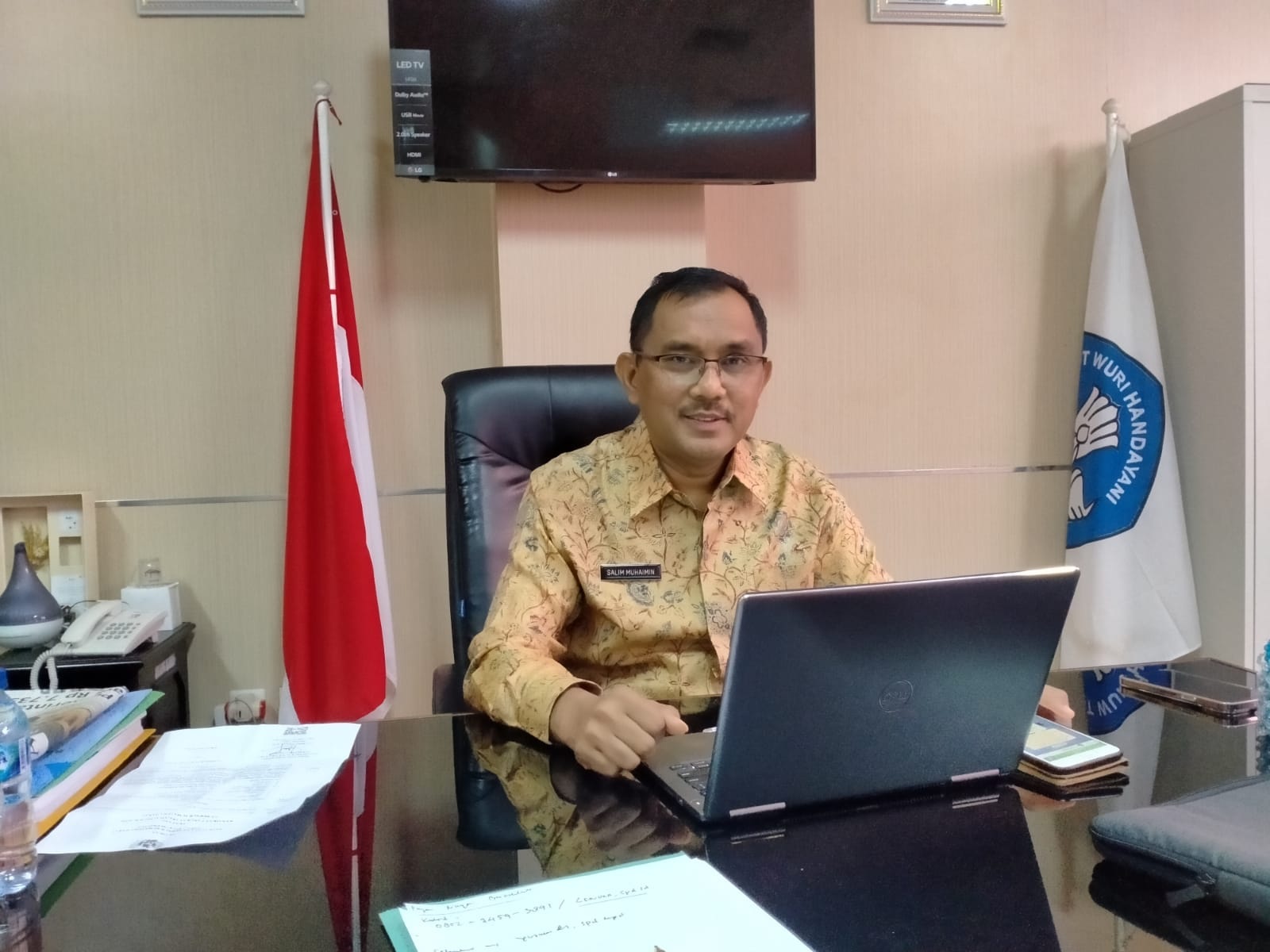 Kepala Disdikbud Pessel, Salim Muhaimin.