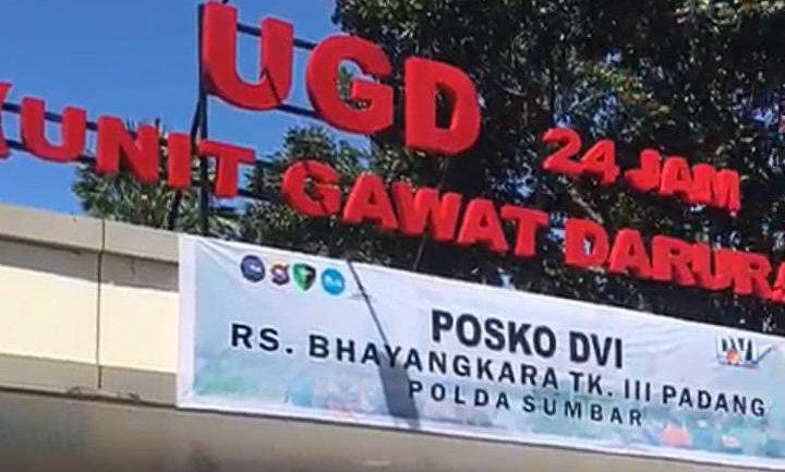 Posko DVI Polda Sumbar di Kota Padang.