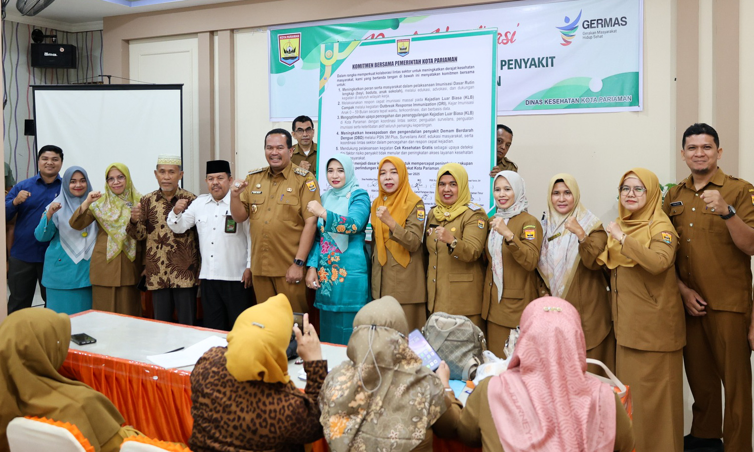 Pemko Pariaman gelar rakor P2P bahas peningkatan kasus campak, kewaspadaan KLB, serta penguatan imunisasi anak usia sekolah.