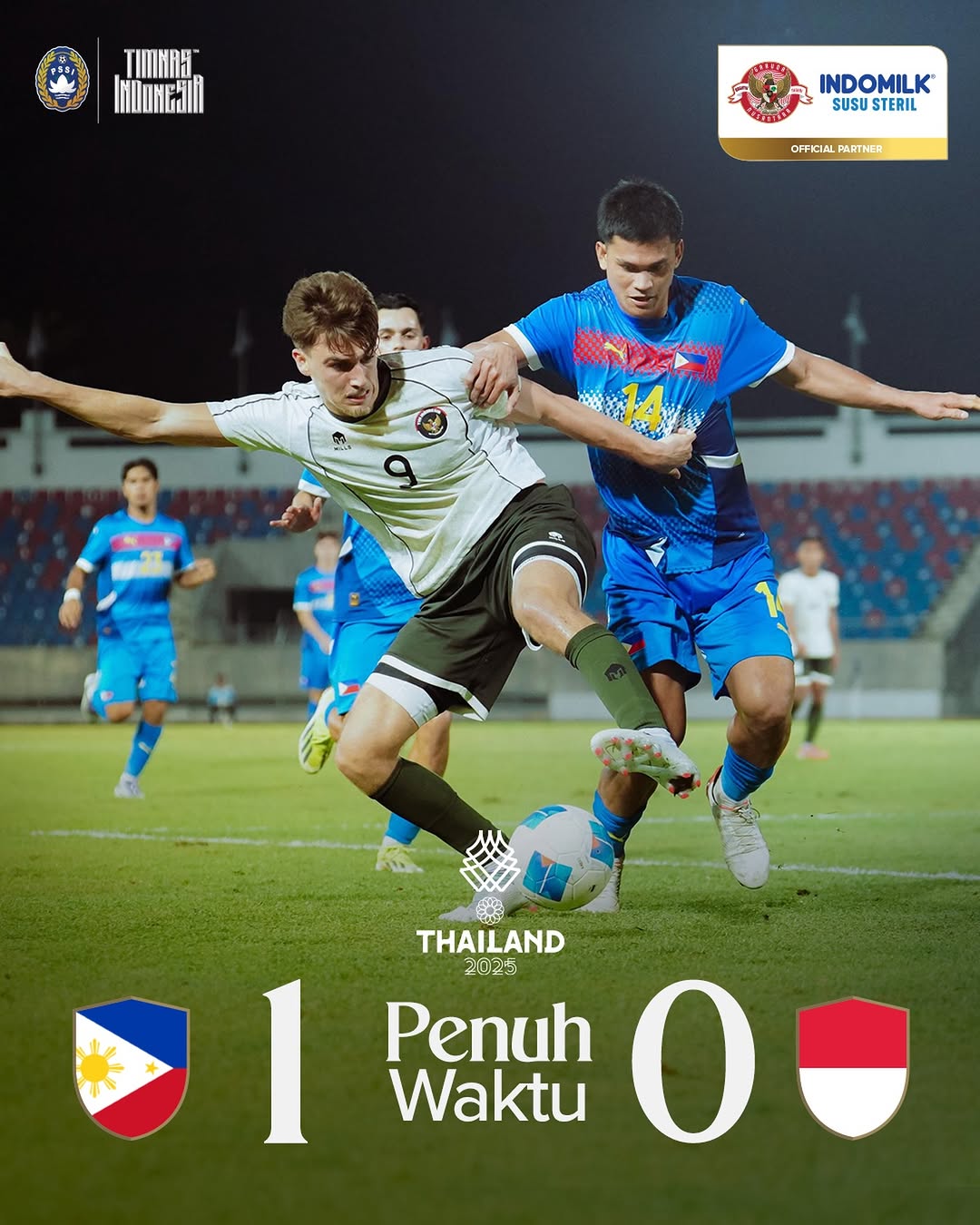 Pemain timnas Indonesia saat berduel dengan pemain Filipina di laga perdana Grup C SEA Games 2025, beberapa waktu lalu.