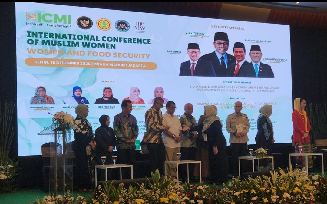 Konferensi International Conference of Muslim Women (ICMW) 2025 yang digelar ICMI di Graha Mandiri, Jakarta, 15 Desember 2025.(Foto: IST)
