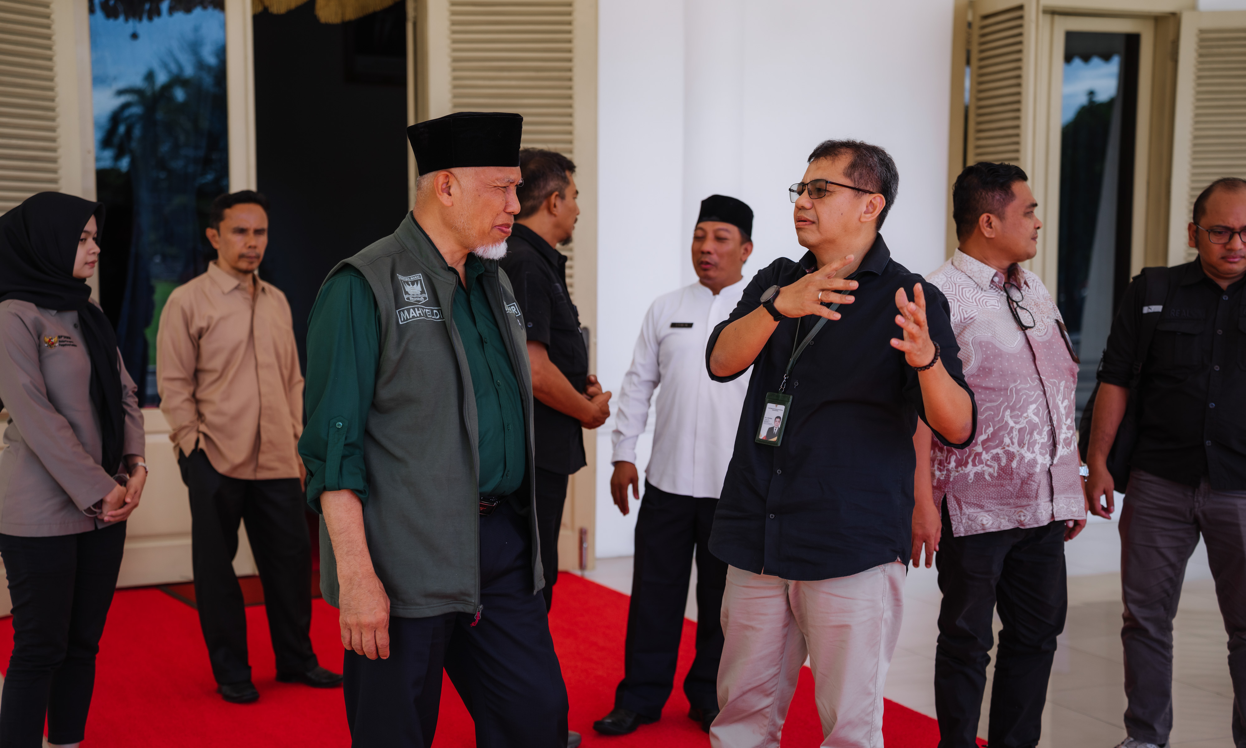Deputi Bidang Percepatan Pemberdayaan Kapasitas dan Penyediaan Akses, Novrizal Tahar, temui Gubernur Sumatera Barat Mahyeldi.