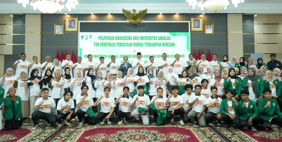 Sebanyak 400 mahasiswa KKN Unand ditugaskan memverifikasi rumah terdampak bencana hidrometeorologi di 13 daerah Sumbar sebagai dasar R3P Provinsi Sumatera Barat 2026 resmi.