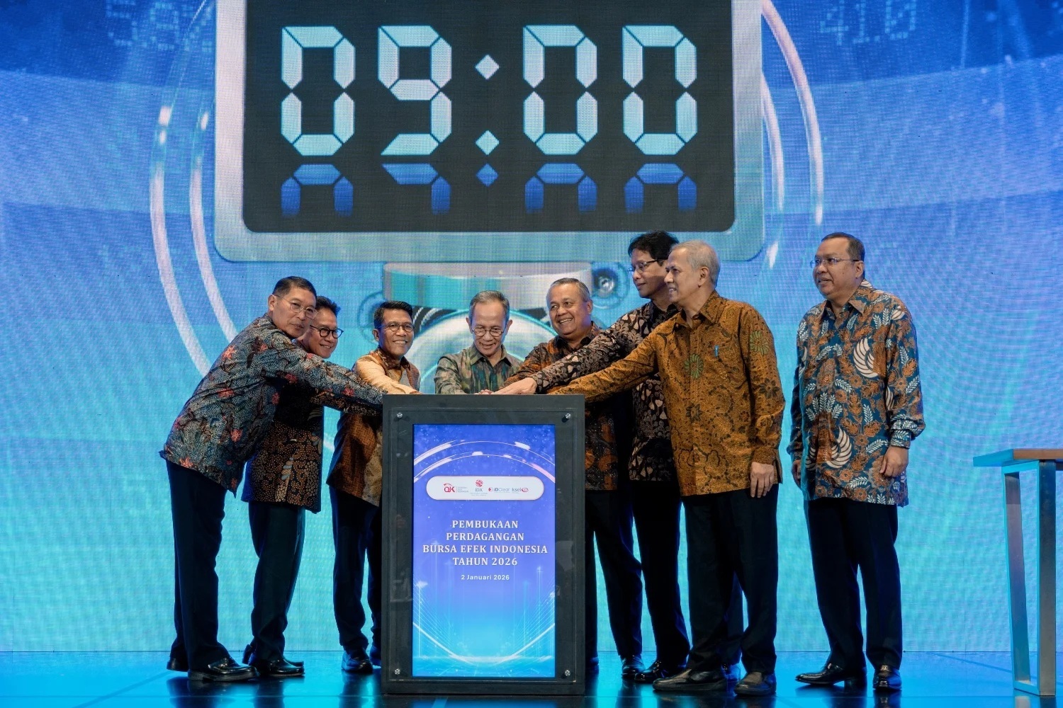 Perdagangan Pasar Modal Indonesia tahun 2026 resmi dibuka, Jumat (2/1).