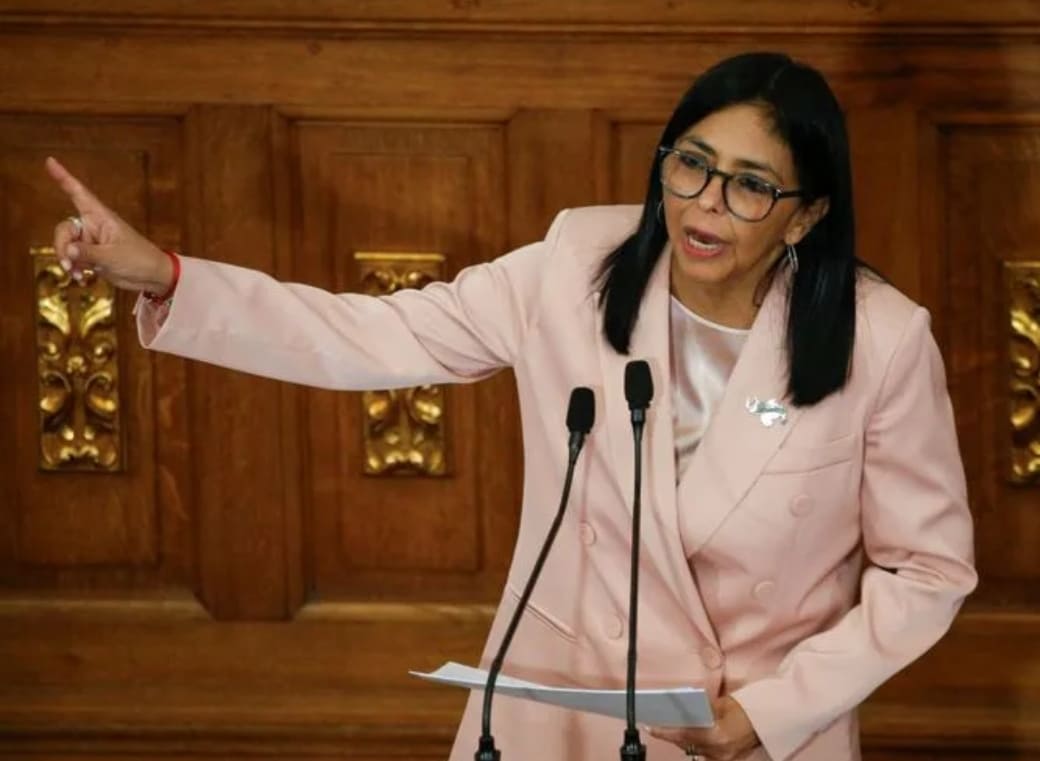 Wakil Presiden Venezuela Delcy Rodriguez menghadiri presentasi proposal anggaran pemerintah 2026 kepada Majelis Nasional, 4 Desember 2025. (Foto: Dok.Reuters)