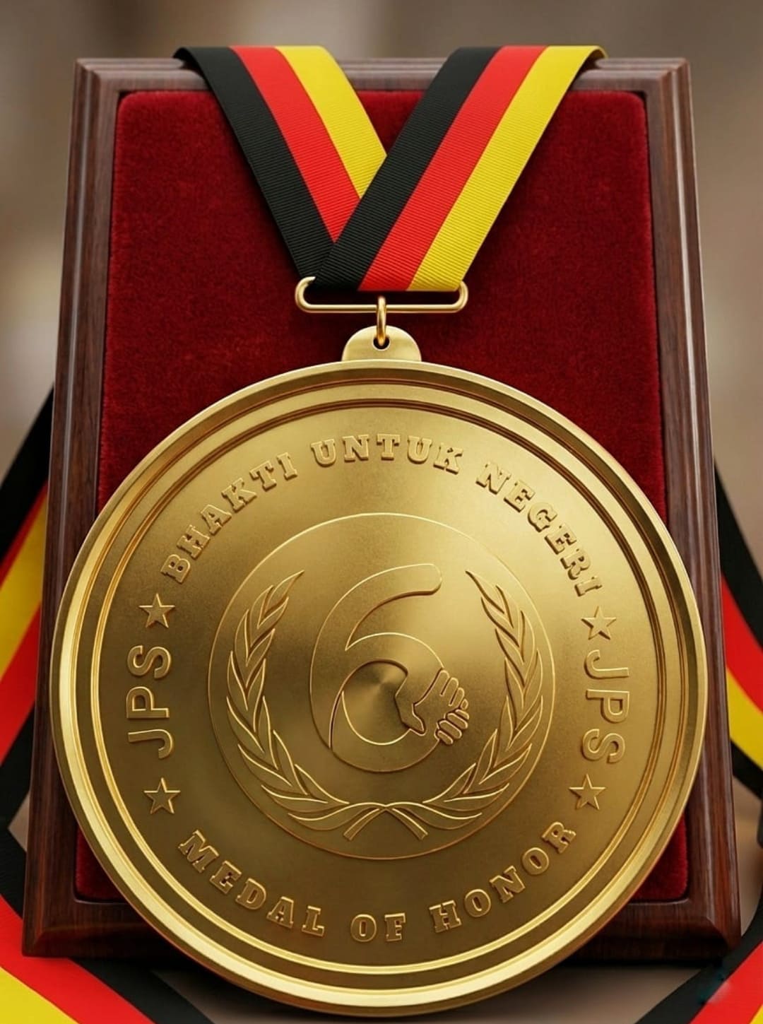 JPS memberikan Medal of Honor kepada penerima terpilih yang dinilai berperan aktif mendukung penanganan banjir bandang dan pemulihan daerah terdampak.(Foto: JPS)