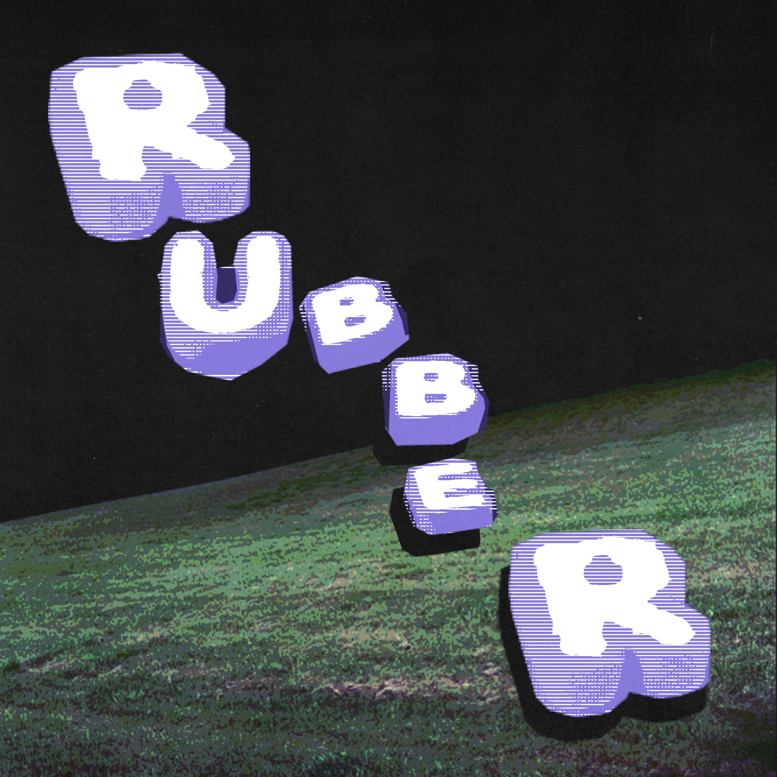 Cover art single terbaru Mustika, Rubber.