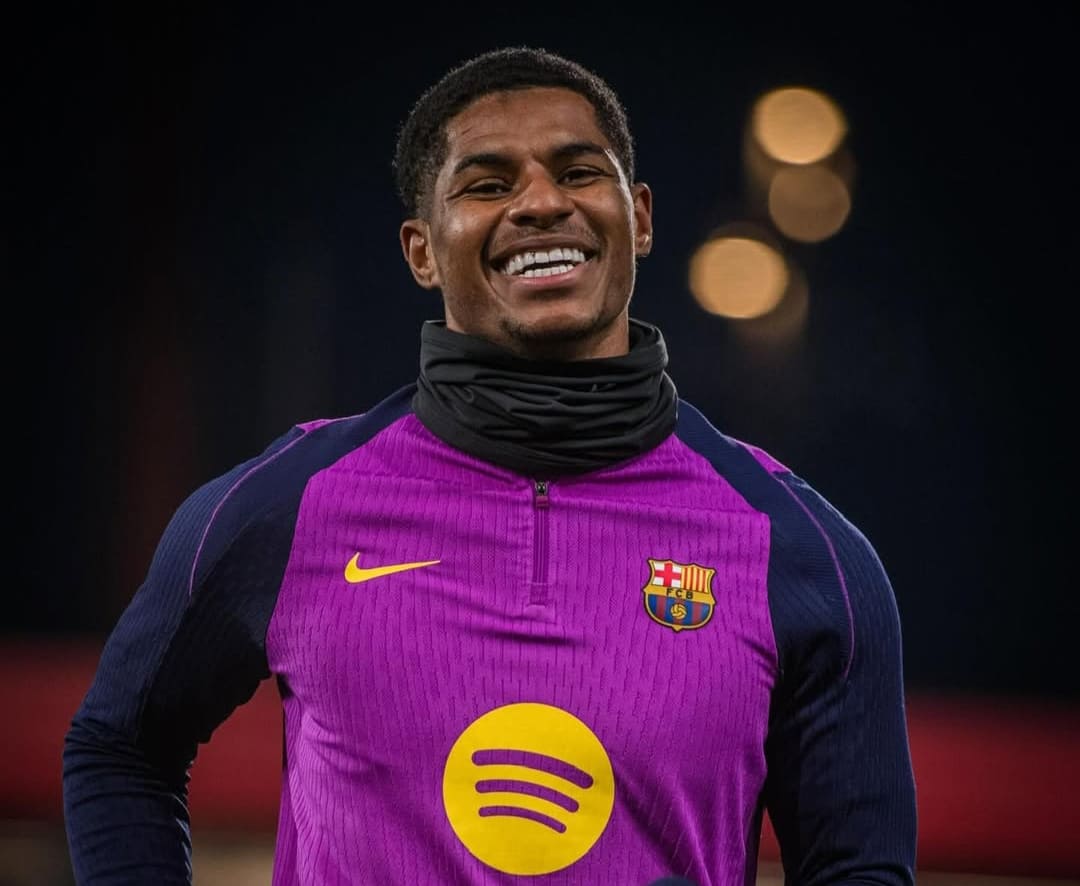 Marcus Rashford debut Barcelona semifinal Supercopa de Espa&ntilde;a 2026 kontra Athletic Bilbao.(Foto: Dok. Instagram @marcusrashford)