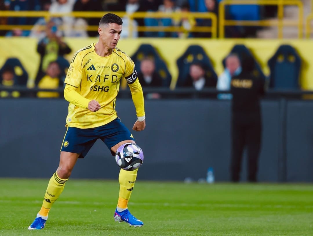 Cristiano Ronaldo berhasil cetak gol penalti, tapi Al Nassr kalah 1-2 dari Al Qadsiah di Liga Pro Saudi 2025-2026.(Foto: X/ @alnassrfc)