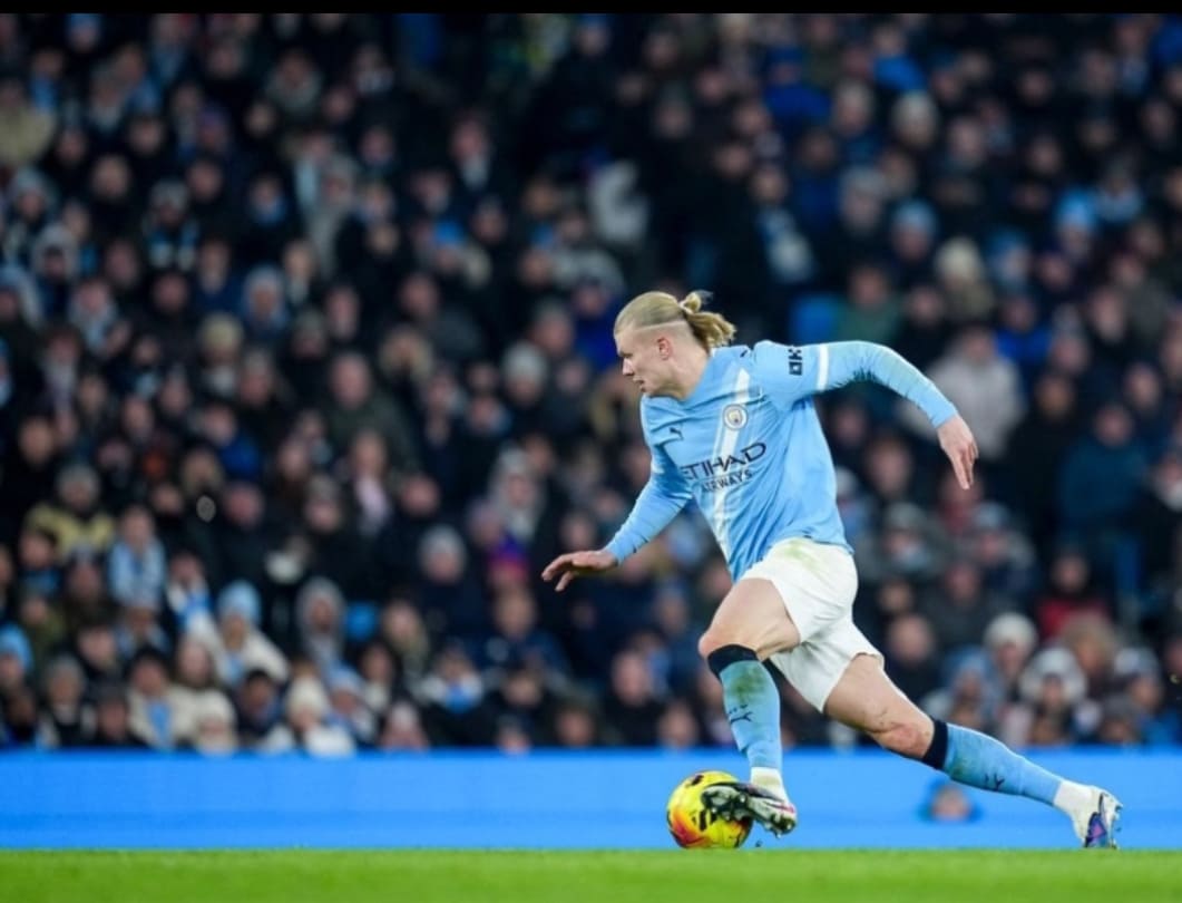 Erling Haaland tetap memimpin lini serang Manchester City saat menghadapi Exeter City pada putaran ketiga FA Cup.(Foto: Dok. Instagram @erling)