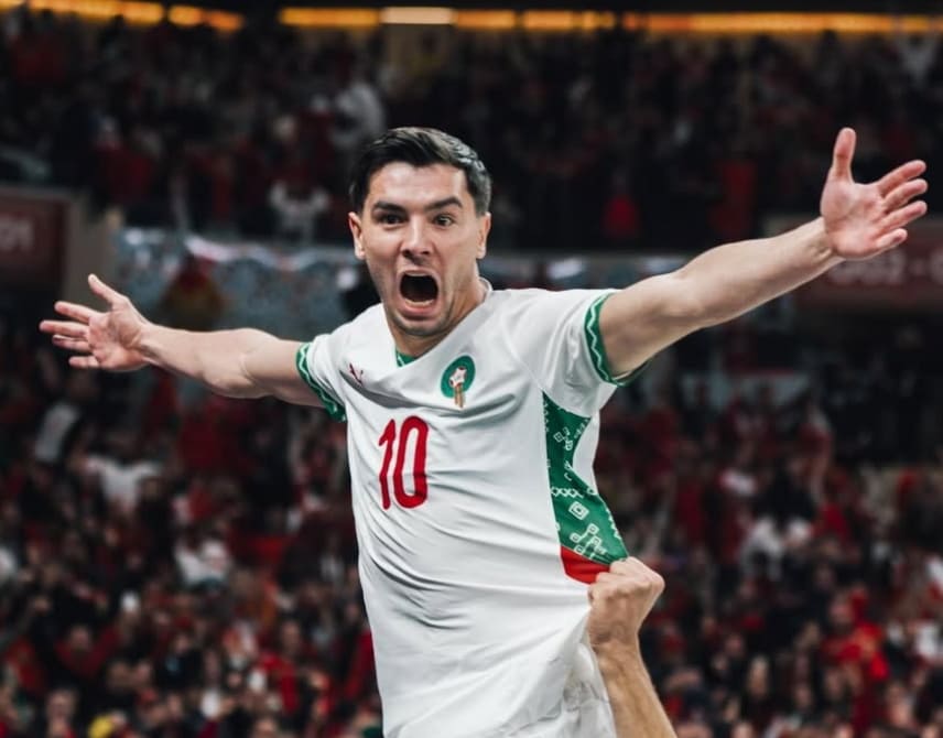 Brahim D&iacute;az mencetak gol penting membawa Maroko melaju ke semifinal AFCON 2025, memperkuat posisi di perebutan Sepatu Emas.(Foto: Instagram @brahim)