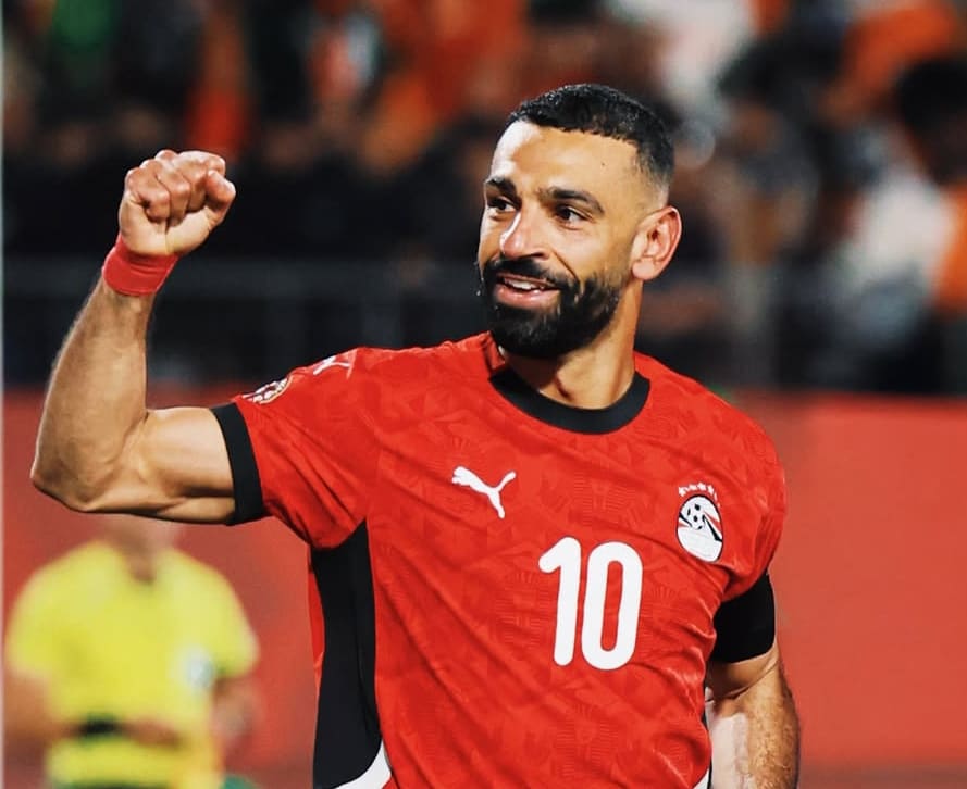 Mohamed Salah merayakan gol ke gawang Pantai Gading di Piala Afrika 2025, pecahkan rekor mencetak gol ke 11 tim berbeda untuk Mesir.(Foto: Instagram @liverpoolfc)