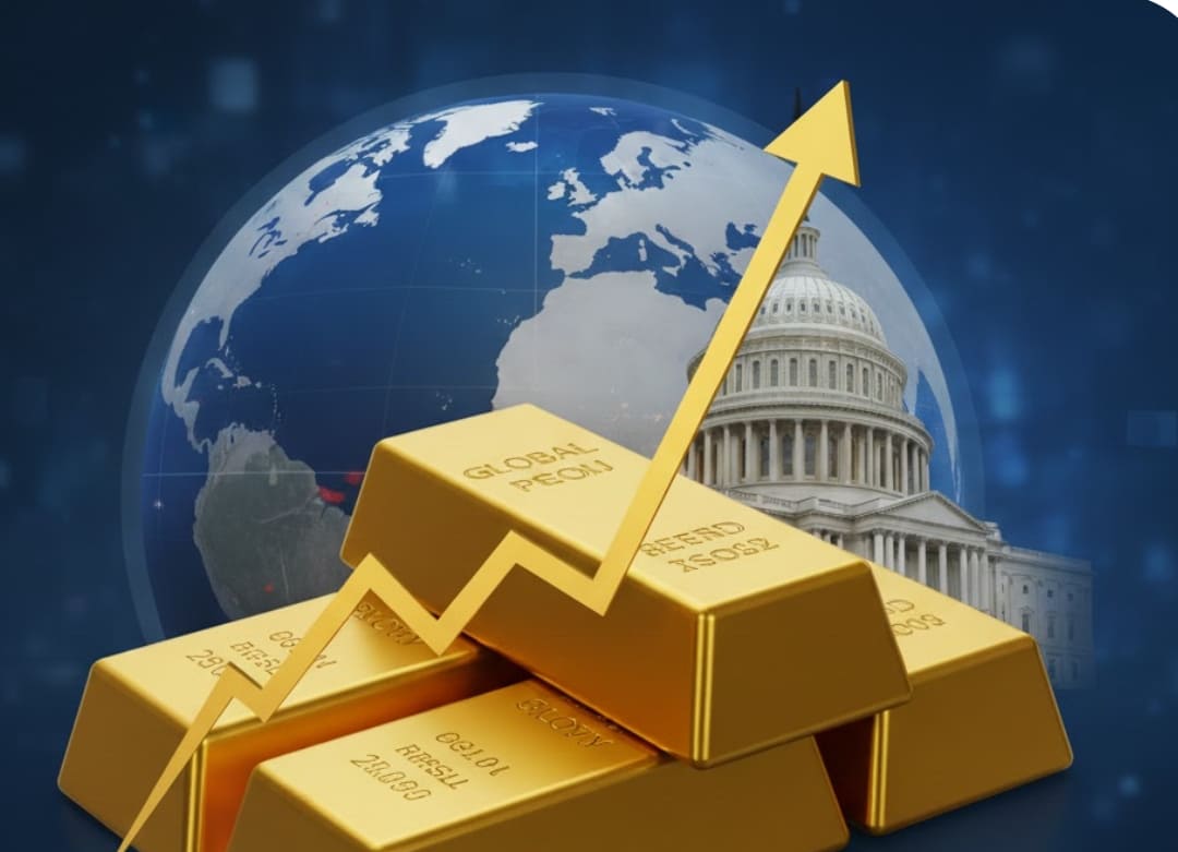 Harga emas dunia melonjak ke rekor tertinggi di sesi Asia pada 12 Januari 2026 dipicu gejolak di Iran, isu hukum Powell, dan data tenaga kerja AS yang lebih lemah.(Foto ilustrasi: Gemini AI)