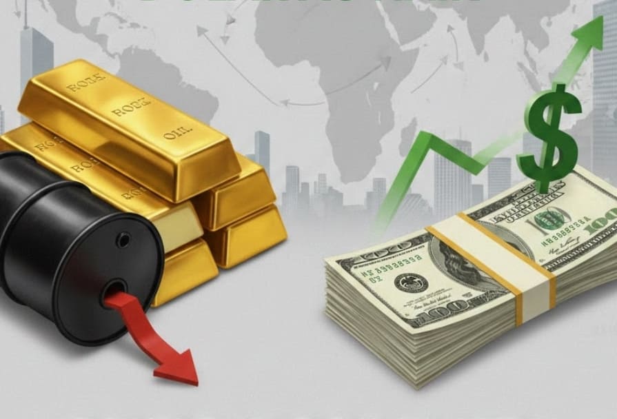 Harga emas turun 0,12% ke .614,22 per ons, sementara dolar AS menguat 0,28% ke 99,35, setelah data ekonomi AS stabil.(Foto: ilustrasi AI)