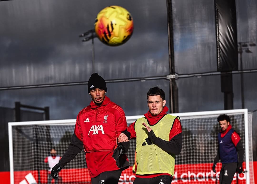 Florian Wirtz saat sesi latihan jelang laga Liverpool vs Burnley di Anfield.(Foto: Instagram @liverpoolfc)
