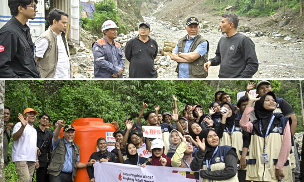 Gubernur Sumbar Mahyeldi meninjau pipanisasi air bersih di Tanahdatar dan progres perbaikan jembatan kembar Padang&ndash;Bukittinggi, Sabtu (17/1/2026).