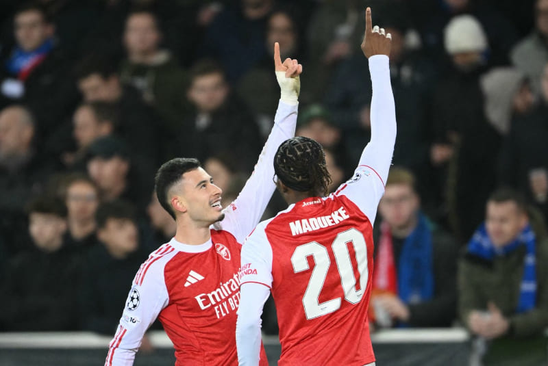 Gabriel Martinelli dan Noni Madueke masuk susunan starter Arsenal pada pertandingan tandang Premier League melawan Nottingham Forest. (Foto: Dok. X @gabimartinelli)