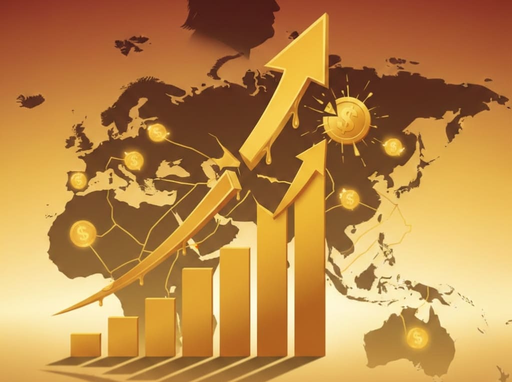 Harga emas dunia melonjak ke rekor tertinggi di perdagangan Asia usai ancaman tarif baru AS terhadap delapan negara Eropa. (Foto ilustrasi: Gemini AI)