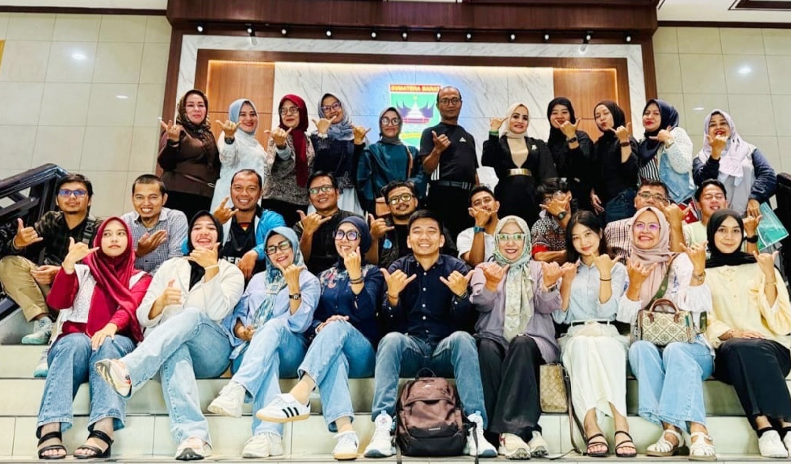 Pengurus IODI se-Sumatera Barat saat silaturahmi di Gedung DPRD Sumbar, Padang, Minggu (18/1).