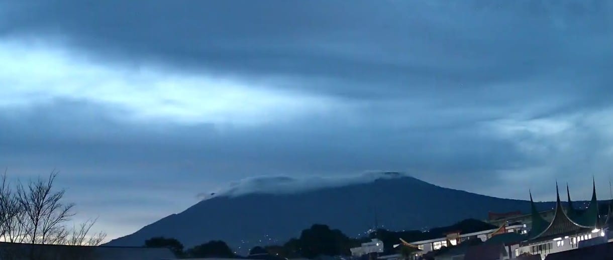 Kondisi terkini Gunung Marapi.