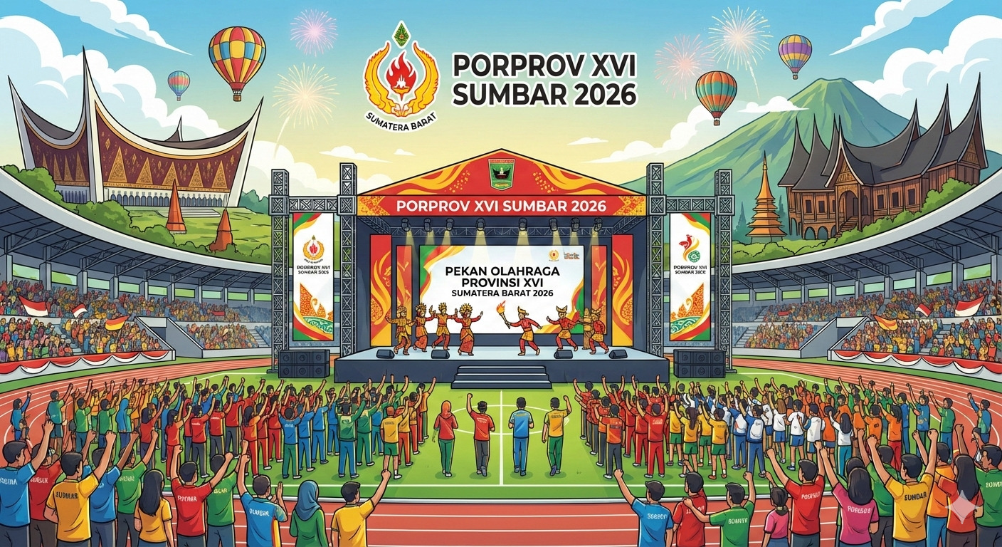 Ilustrasi penyelenggaraan Porprov XIV Sumbar 2026.