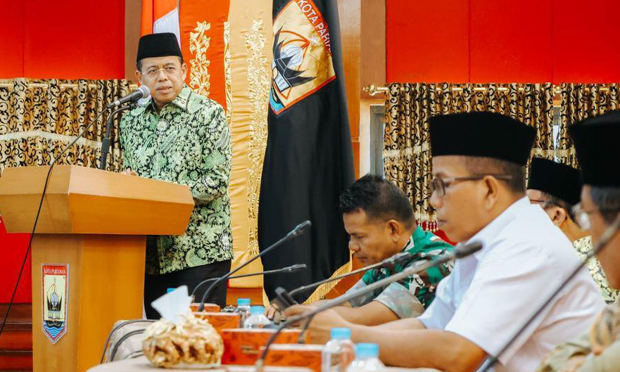 Ketua PW DMI Sumatera Barat Ganefri menghadiri Musyawarah Daerah (Musda) II Dewan Masjid Indonesia (DMI) Kota Pariaman di Aula Balai Kota Pariaman, Rabu (21/1/2026).