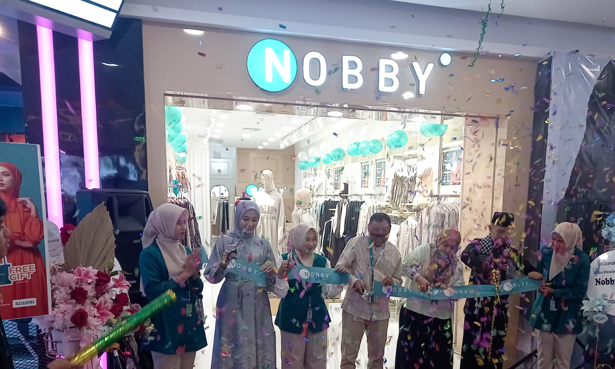 Nobby, salah satu brand fashion nasional ternama Indonesia mengadakan grand opening cabang ke-126 di Basko City Mall Padang Lt 1, Sabtu (24/1/2026). (Hendrae/Padeks)