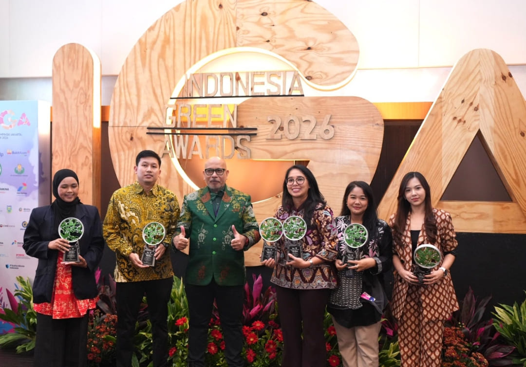 PT Bukit Asam meraih enam penghargaan Indonesia Green Awards 2026 berkat program ECHO, Eco Agrotation, ECOFIRE BA, serta inovasi energi terbarukan dan pelestarian lingkungan.(Foto: Corcom)