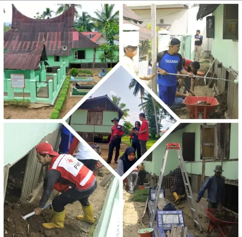 Kementerian Kebudayaan bekerja sama dengan Komunitas Gajah Maharam Photography melaksanakan aksi bersih di objek diduga cagar budaya Surau Latiah, Kelurahan KTK, Kecamatan Lubuksikarah, Kota Solok.