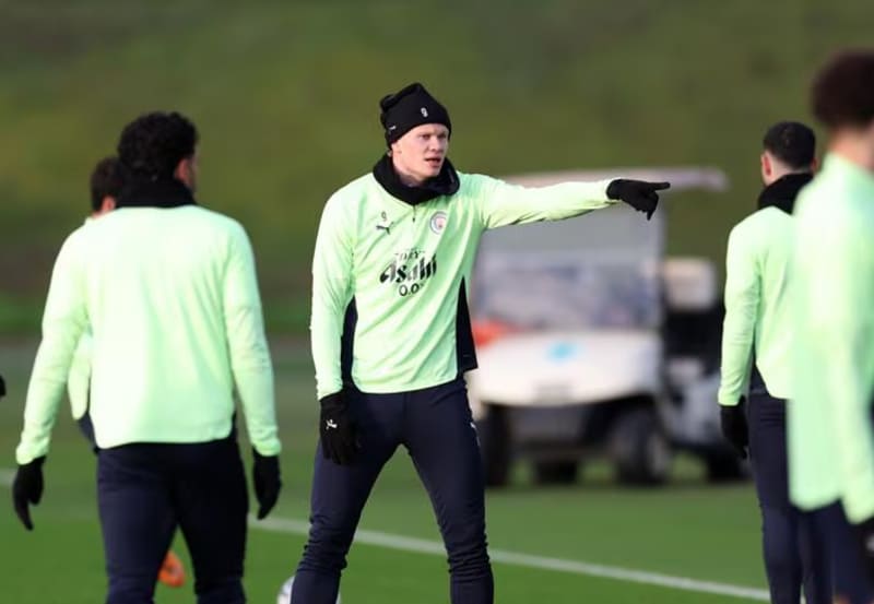 Erling Haaland kembali berlatih bersama Manchester City setelah absen melawan Wolves, siap tampil menghadapi Galatasaray di Etihad Stadium.(Foto: UEFA)