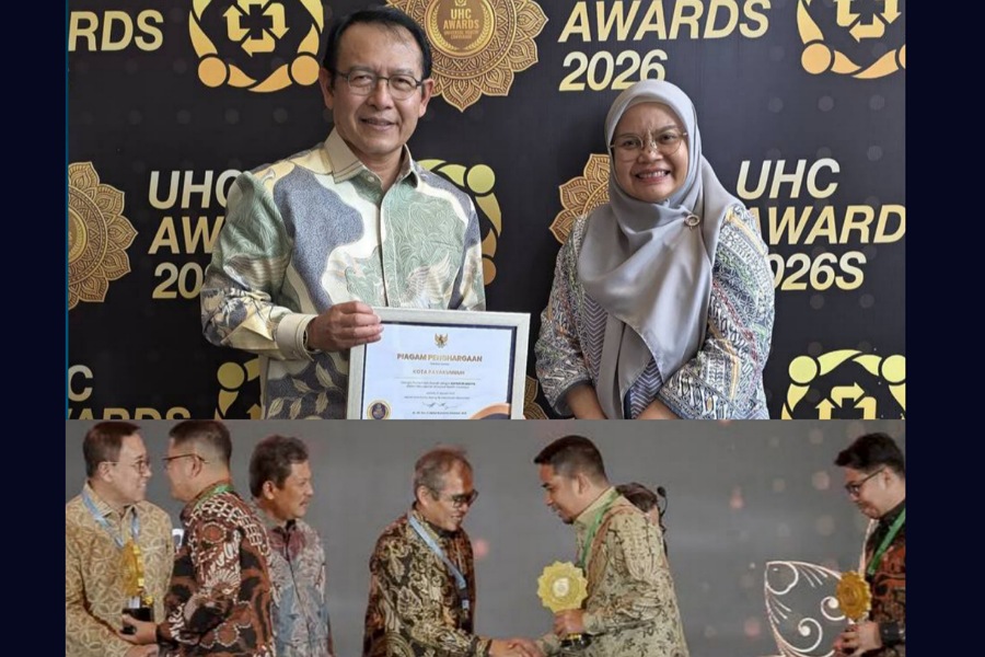 Payakumbuh dan Kota Solok meraih UHC Awards 2026 Kategori Madya atas capaian JKN tinggi, keaktifan peserta stabil, dan dukungan APBD.