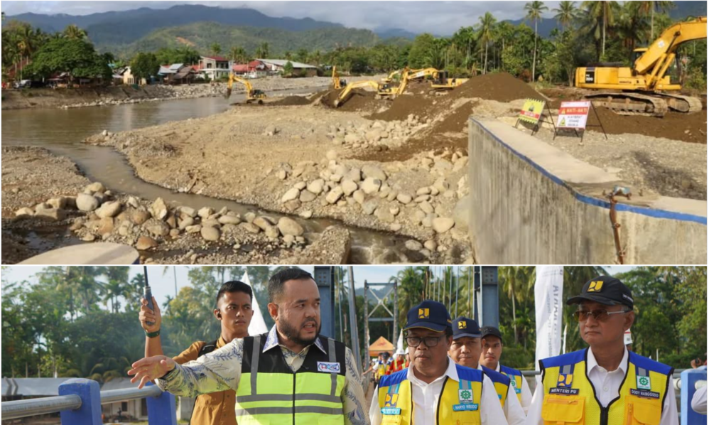 Menteri PUPR Dody Hanggodo instruksikan percepatan normalisasi Bendungan Koto Tuo Padang pascabanjir, libatkan warga melalui program padat karya.