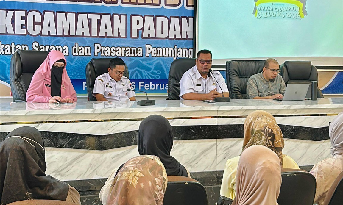 Dinas Koperasi dan UKM Kota Padang gelar UMKM Champion 2026 untuk dorong UMKM naik kelas, libatkan inkubator profesional dan hadiah Rp100 juta.