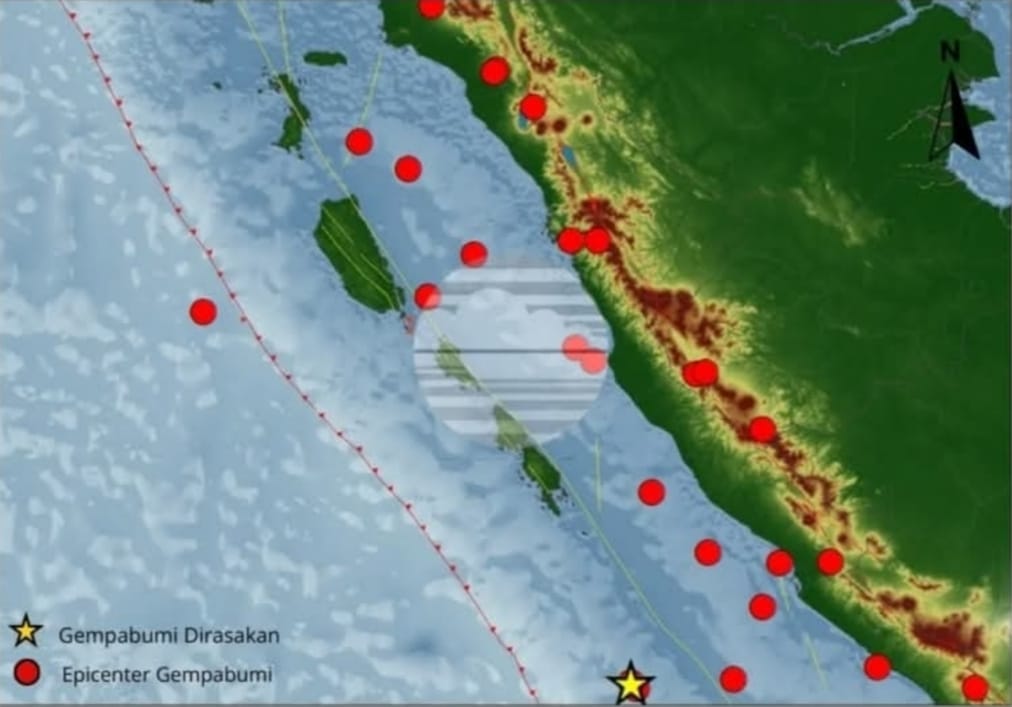 BMKG Padangpanjang mencatat 28 gempa di wilayah PGR VI selama 23&ndash;29 Januari 2026. Mayoritas dipicu subduksi dan Sesar Sumatera.