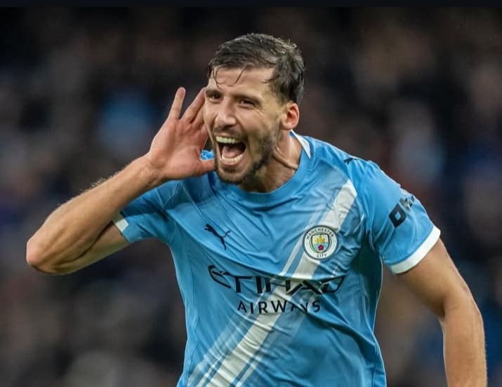 Kebugaran Ruben Dias jadi kunci Manchester City menghadapi Newcastle di Semifinal EFL Cup 2026.(Foto: Dok. IG @mancity)