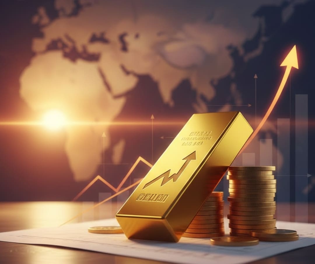 Harga emas global menguat setelah meredanya ketegangan geopolitik dan penguatan dolar AS. (Foto ilustrasi AI)