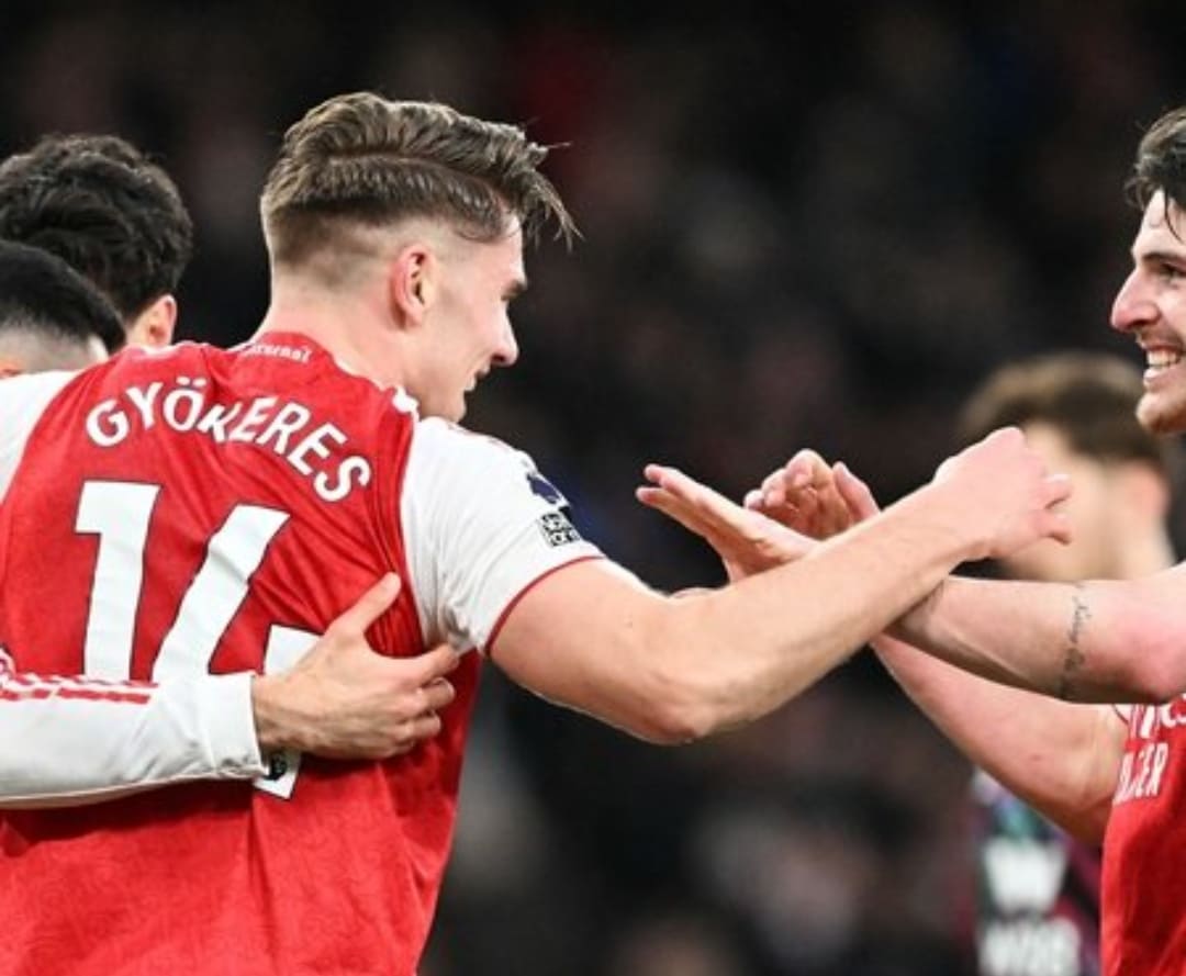 Viktor Gyokeres mencetak dua gol dalam kemenangan Arsenal 3-0 atas Sunderland di Premier League.(Foto: arsenal.com)