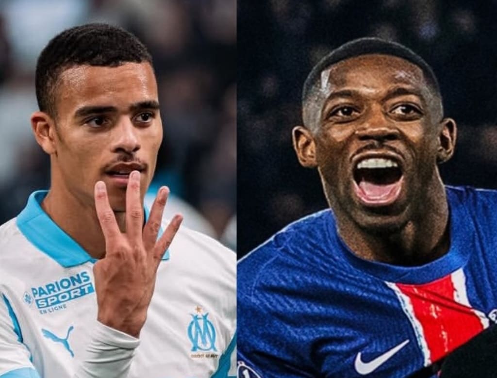 Mason Greenwood dan Ousmane Dembele bakal duel pada laga PSG vs Marseille di Parc des Princes.(Foto: Instagram @masongreenwood & @psg)