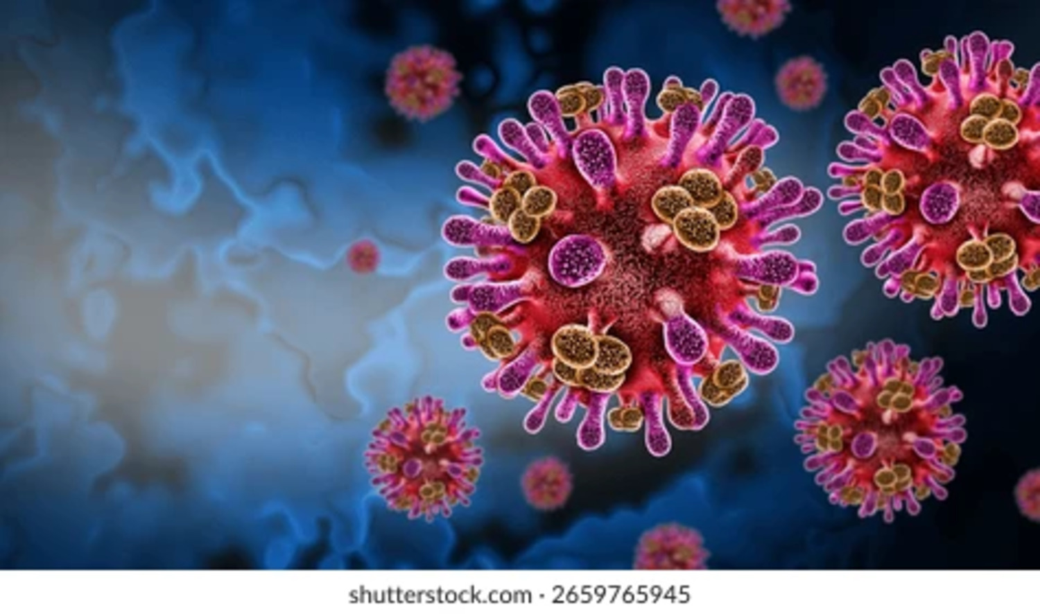 Ilustrasi virus nipah.