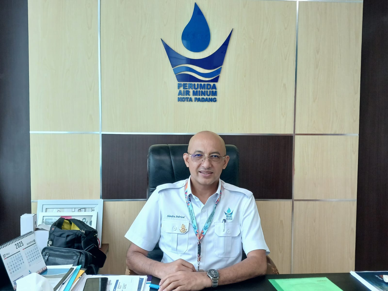 Direktur Utama Perumda Air Minum Kota Padang, Hendra Pebrizal.