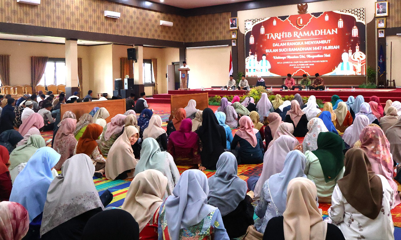 Pemko Payakumbuh gelar Tarhib Ramadhan 1447 H, Wali Kota ajak ASN perkuat iman, etos kerja, dan kebersamaan.