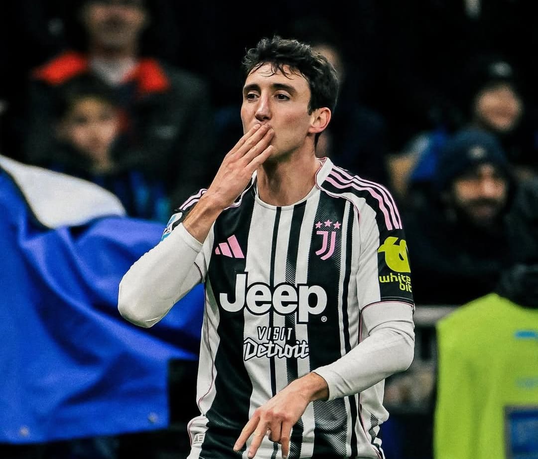 Cambiaso mencetak gol dan autogol di San Siro saat Inter vs Juventus babak pertama berakhir 1-1.(Foto: Instagram @juventus)
