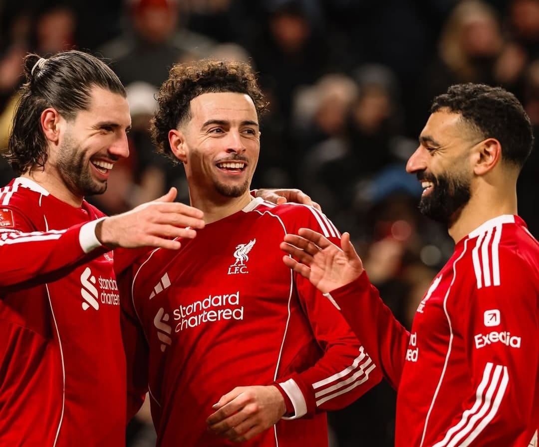 Liverpool menang 3-0 atas Brighton di FA Cup 2026 lewat gol Curtis Jones, Szoboszlai, dan Mohamed Salah.(Foto: IG @liverpoolfc)