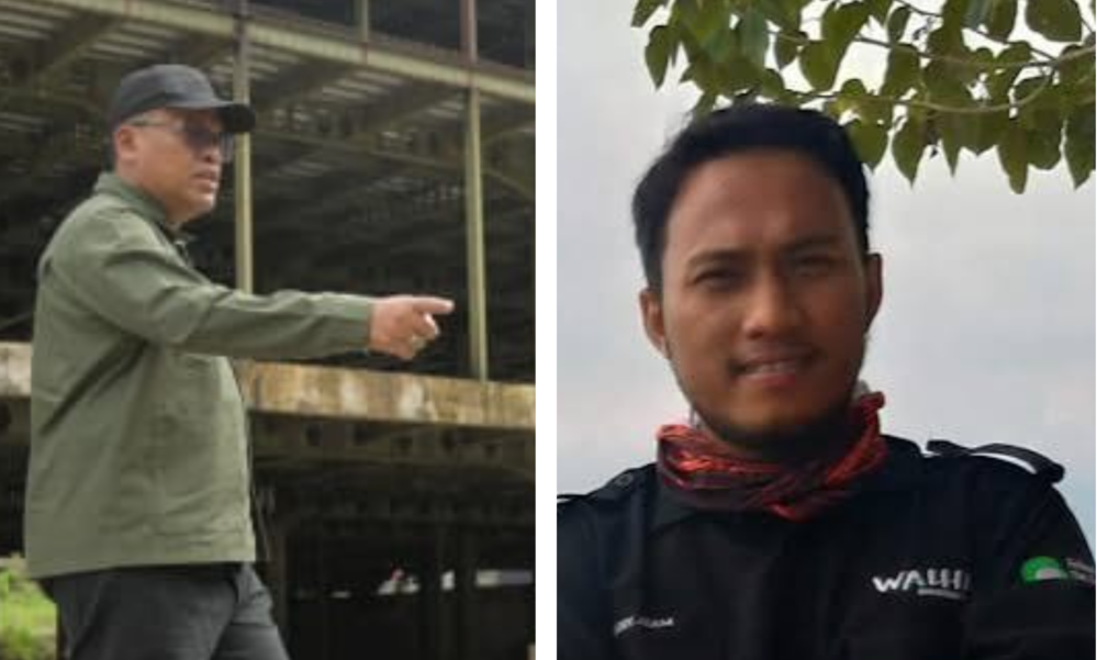 WALHI Sumbar kritik penertiban TWA Lembah Anai, soroti hotel di zona merah dan dugaan pelanggaran empat undang-undang. Foto Sekdaprov Sumbar Arry Yuswandi, dan Direktur Eksekutif Daerah WALHI Sumbar,