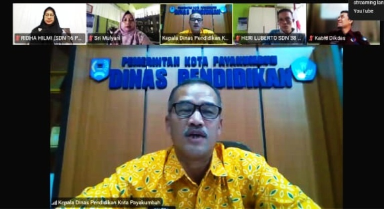 KIAT SUKSES : Webinar tentang bedah kisi-kisi TKA SD tahun 2026 dengan tema Sukses Hadapi Asesmen Akhir yang dilaksanakan secara daring oleh Dinas Pendidikan Payakumbuh.