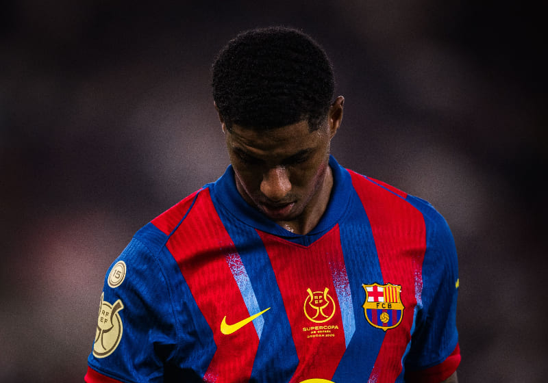 Performa Marcus Rashford meningkat di Barcelona hingga nilainya diperkirakan mencapai &pound;50 juta.(Foto:  X @FCBarcelona)