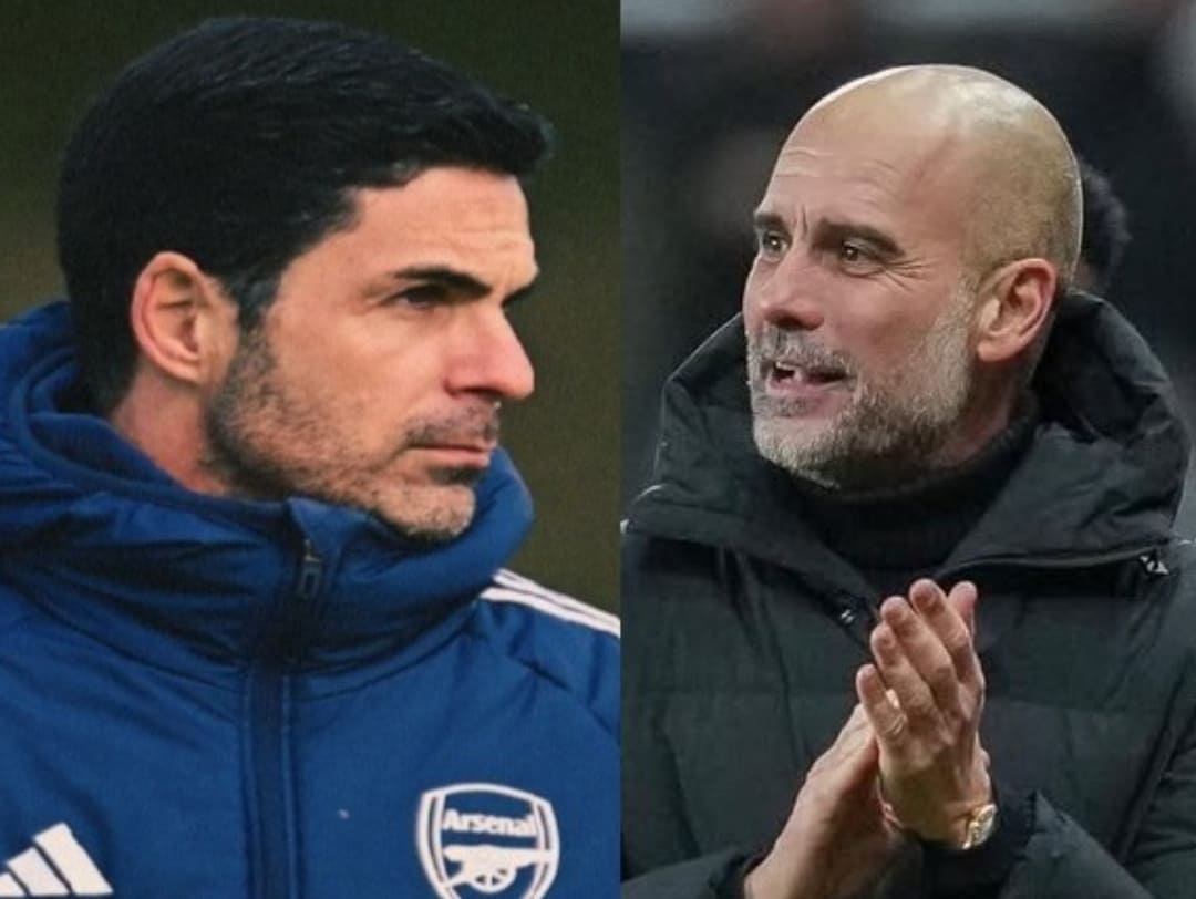 Mikel Arteta dan Pep Guardiola hadapi sisa pertandingan pertarungan Gelar Premier League 2025/26.(Foto: Instagram @arsenal & @pepteam)